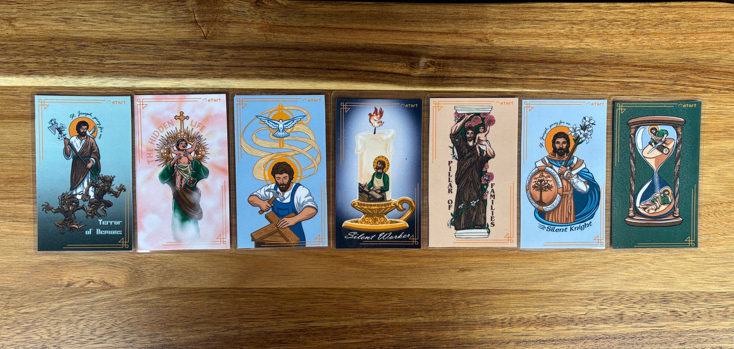 St. Joseph Variety Pack Sticker & Prayer Card Combo